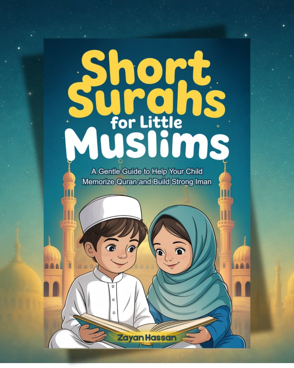Short Surahs for Little Muslims - Islamic book for Muslim kids - cover